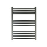 Cut out image of the JTP Vos Brushed Black 800mm x 600mm Heated Towel Radiator